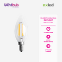 CLEARANCE SALE: 6 FOR P100 Nxled LED Filament Candle Bulb 4W - Day Light (ANX-FIL27C4DL)