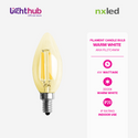 Nxled LED Filament Candle Bulb 4W - Warm White (ANX-FIL27C4W)