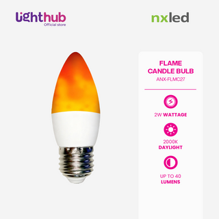 Nxled Flame Bulb - Warm White 2W (ANX-FLMC27)