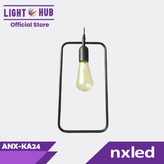 Nxled Chandelier Black Geometric Rectangle (ANX-KA24)
