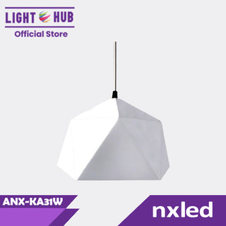 Nxled Chandelier White/Gold Metal Dome (ANX-KA31W)