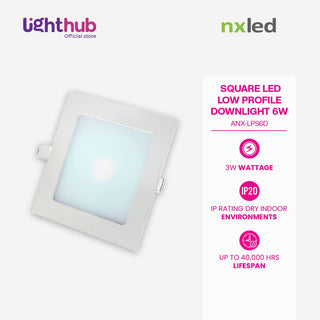 Nxled LED Low Profile Downlight Square  (ANX-LPS6D)