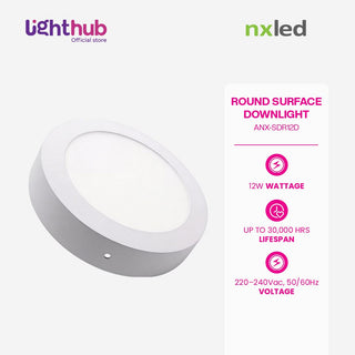 Nxled Round Surface Downlight 12W (ANX-SDR12D)