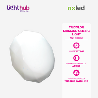 Nxled Tricolor Diamond Ceiling 18W (ANX-TCD18W)