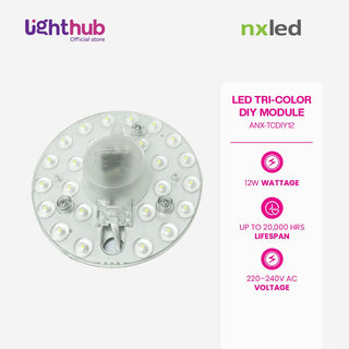 Nxled 12W Tri-color DIY Lens Module Square Ceiling Lamp (ANX-TCDIY12)
