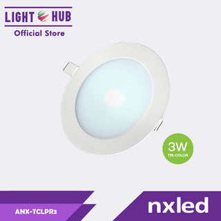 Nxled Tri-color Low Profile Downlight Round 3W (ANX-TCLPR3)