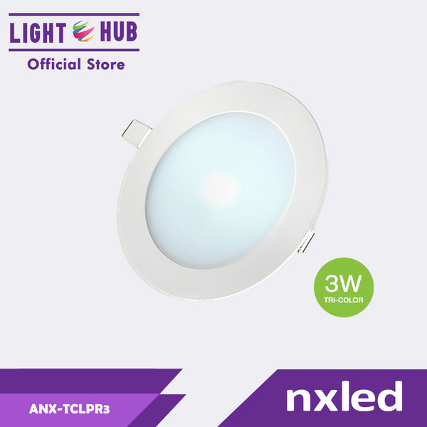 Nxled Tri-color Low Profile Downlight Round 3W (ANX-TCLPR3)