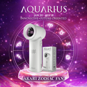 Akari Rechargeable Pocket Rocket Zodiac Fan (NEW ARRIVAL) Aquarius (ARF-PR11)