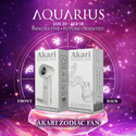 Akari Rechargeable Pocket Rocket Zodiac Fan (NEW ARRIVAL) Aquarius (ARF-PR11)