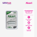 Akari Rechargeable Battery 3x1100mah AAA NiMH (ARB1100MH-BP2)