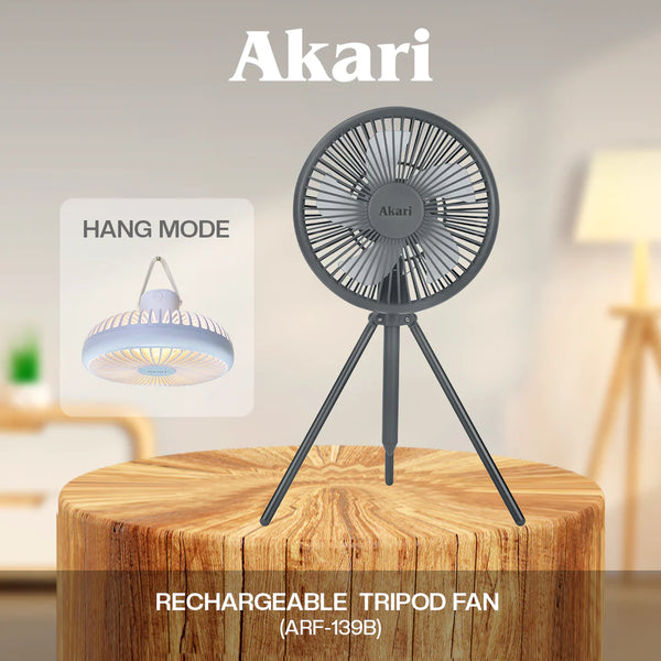 Akari Rechargeable Tripod Fan (ARF-139)