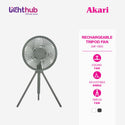 Akari Rechargeable Tripod Fan (ARF-139)
