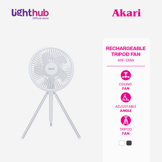 Akari Rechargeable Tripod Fan (ARF-139)