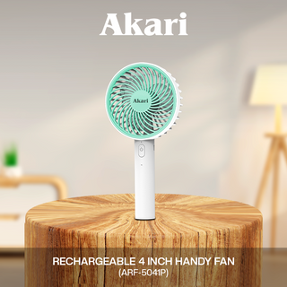 CLEARANCE SALE: Akari 4" Rechargeable Handy Fan (ARF-5041G)