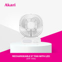Akari 6" Rechargeable Tree Fan (ARF-5166)
