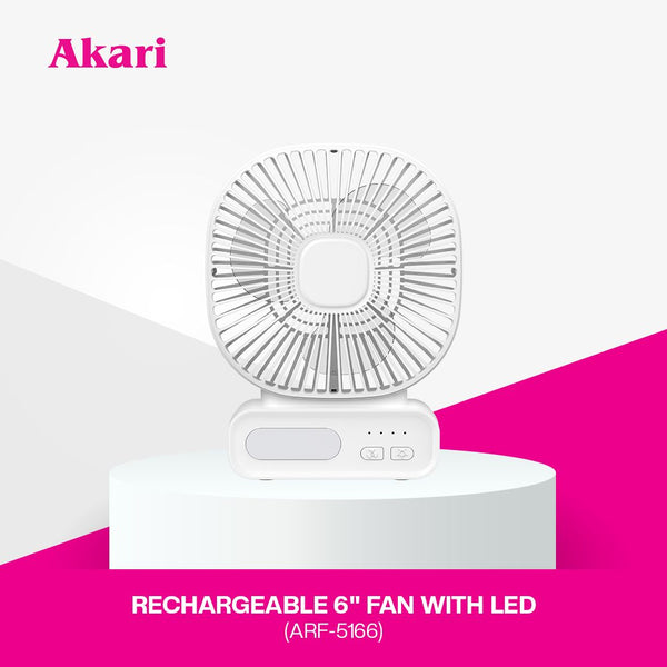 Akari 6" Rechargeable Tree Fan (ARF-5166)