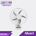 Akari 14" Rechargeable Oscillating Fan with LED Night Light (ARF-5314F)