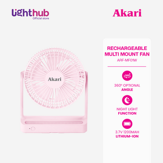 CLEARANCE SALE: Akari Rechargeable Multi Mount Fan (ARF-MF01)