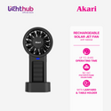 Akari Rechargeable Solar Jet Fan (ARF-NS95B)