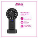 Akari Rechargeable Solar Jet Fan
