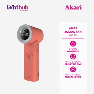 Akari Rechargeable Pocket Rocket Zodiac Fan (NEW ARRIVAL) Aries (ARF-PR1)