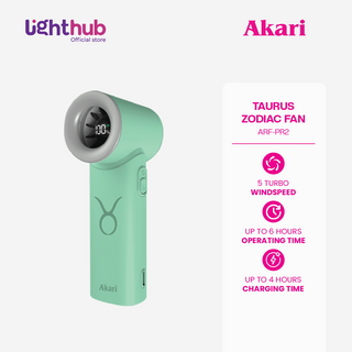 Akari Rechargeable Pocket Rocket Zodiac Fan (NEW ARRIVAL) Taurus (ARF-PR2)