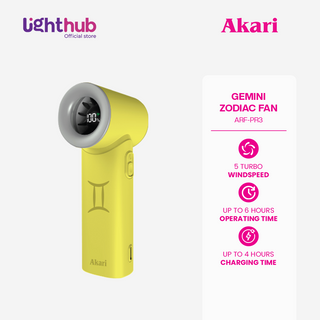 Akari Rechargeable Pocket Rocket Zodiac Fan Gemini (ARF-PR3)