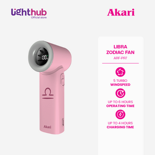 Akari Rechargeable Pocket Rocket Zodiac Fan (NEW ARRIVAL) Libra (ARF-PR7)