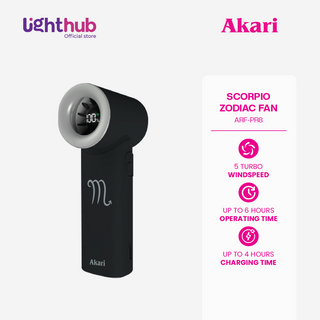 Akari Rechargeable Pocket Rocket Zodiac Fan (NEW ARRIVAL) Scorpio (ARF-PR8)