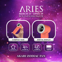 Akari Rechargeable Pocket Rocket Zodiac Fan (NEW ARRIVAL) Aries (ARF-PR1)