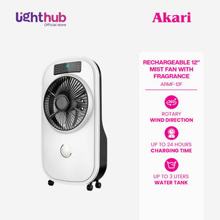 Akari Rechargeable Mist Fan with Fragrance (ARMF-12F)