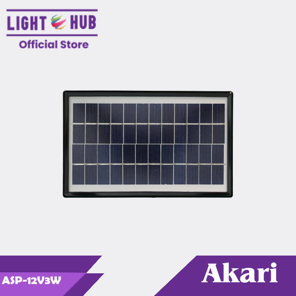 Akari Mini Solar Panel 12V 3W (ASP-12V3W)