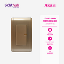 Akari 1 Gang 1 Way Switch Gold (AWD2014V(G))