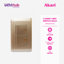 Akari 2 Gang 1 Way Switch (AWD2015V (G))