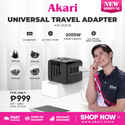 Akari Universal Travel Adapter (ATA-2A2CB)