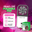 AkarixBini : Akari Rechargeable Foldable Fan (ABF-F30BK) Black