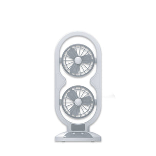 CLEARANCE SALE: Akari Rechargeable Twin Turbo Fan with LED Light (ARF-3606G)