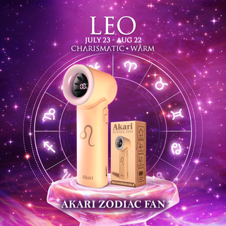 Akari Rechargeable Pocket Rocket Zodiac Fan (NEW ARRIVAL) Leo (ARF-PR5)