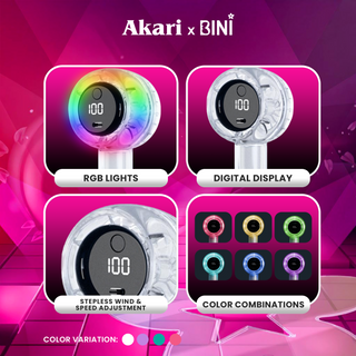 Akari X Bini : Akari Rechargeable Lightstick Fan