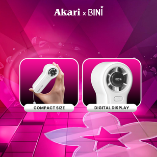 Akari X Bini: Akari Mini Bloom Fan- White