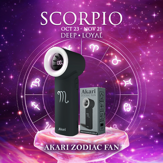 Akari Rechargeable Pocket Rocket Zodiac Fan (NEW ARRIVAL) Scorpio (ARF-PR8)