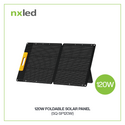 NxLed QSolar Foldable Solar Panel 120W (SQ-SP120W)