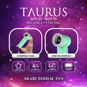 Akari Rechargeable Pocket Rocket Zodiac Fan (NEW ARRIVAL) Taurus (ARF-PR2)