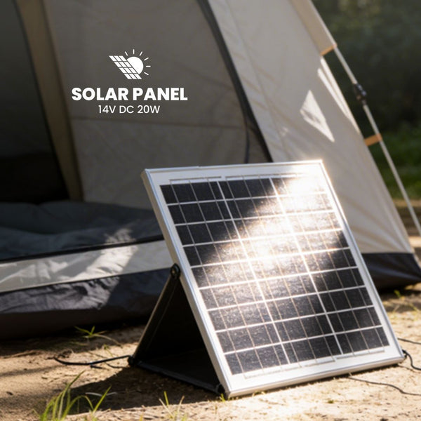 Akari Rechargeable Solar Stand Fan (ARSF-S16W) NEW ITEM