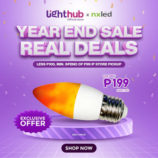 Nxled Flame Bulb - Warm White 2W (ANX-FLMC27)