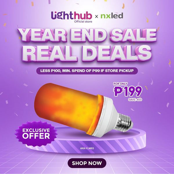 Nxled 3W Flame Bulb - Warm White (ANX-FLMB3)