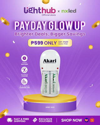 Akari Rechargeable 2 Batteries with Charger Pack (ARBC-803)