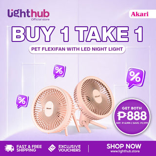 Akari B1T1 : Pet Flexifan with LED night light (ARF-143)