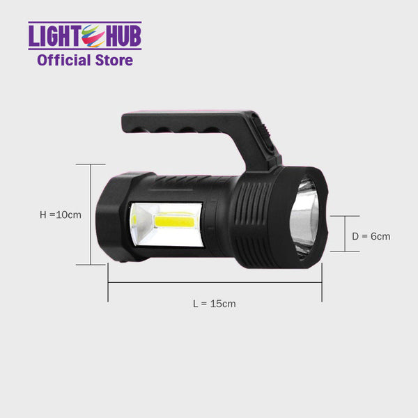 Akari B1T1 :Rechargeable LED Flashlight + Side Lantern (ARFL-K7788)