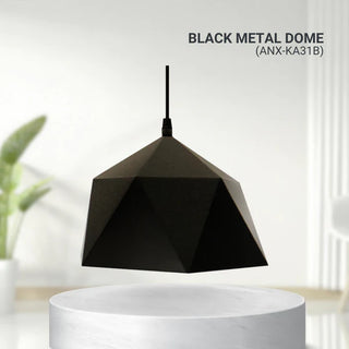 Nxled Chandelier Black/Gold Metal Dome (ANX-KA31B